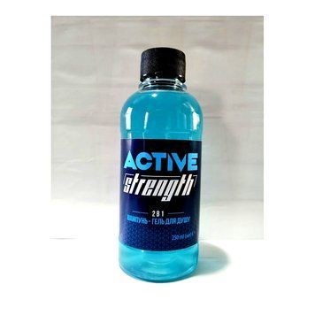 Шампунь-гель для душу 2 в 1 чоловічий "Active strength" 250 мл 2786 фото